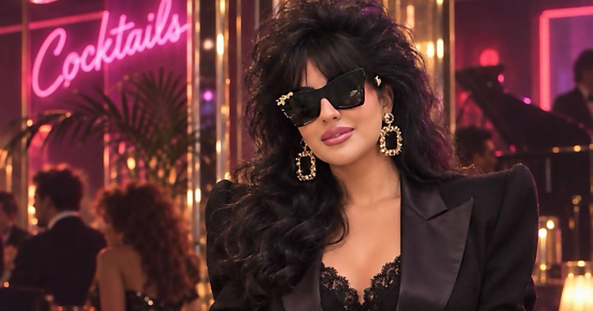 Marjan Khodad, Your Reimagined 80s Look Suits You So Well! Marjan Khodad, Your Reimagined 80s Look Suits You So Well!
