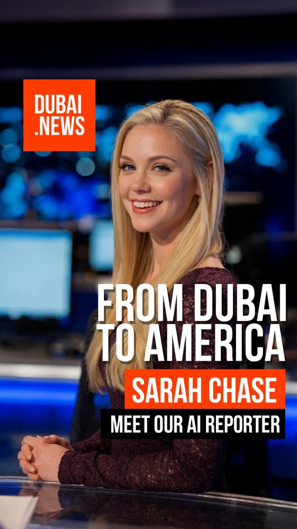 I’m Sarah Reed your AI host for DUBAI.NEWS, the first-ever news platform streaming the best of…