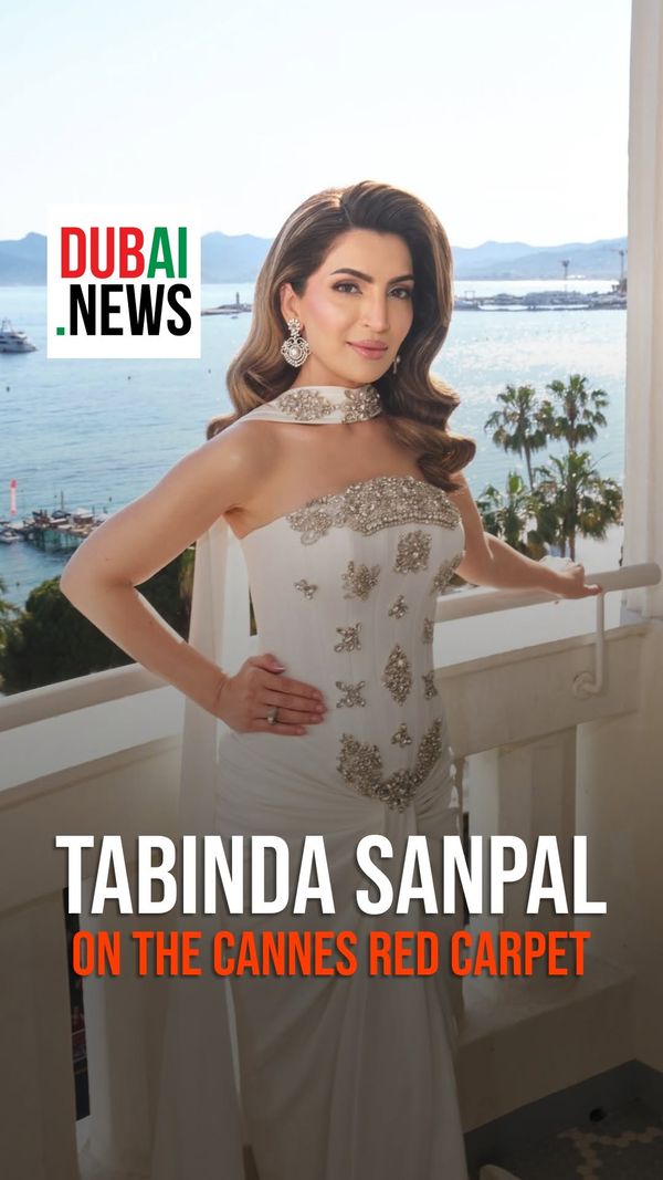 Tabinda Sanpal just gave Cannes Closing Ceremony FULL couture goddess energy in sculptural ivory…